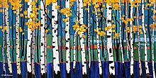 Pejman Aspens in Blue Giclee